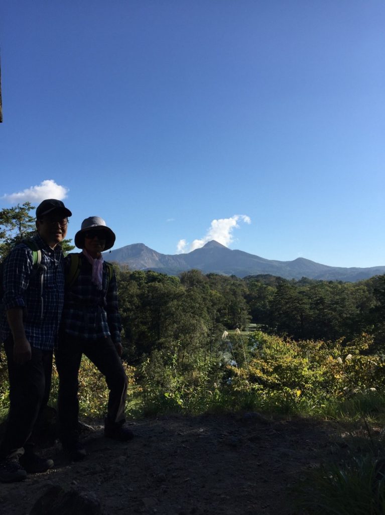 中瀬沼展望台より磐梯山を望む