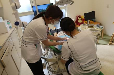 新人歯科衛生士のスケーリング実習